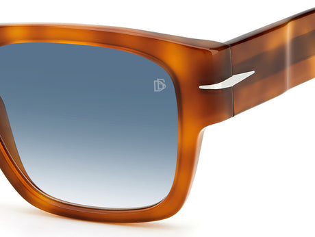 David Beckham DB 7000/S BOLD Havana Honey/ Blue Lens 52 / Plastic / Acetate