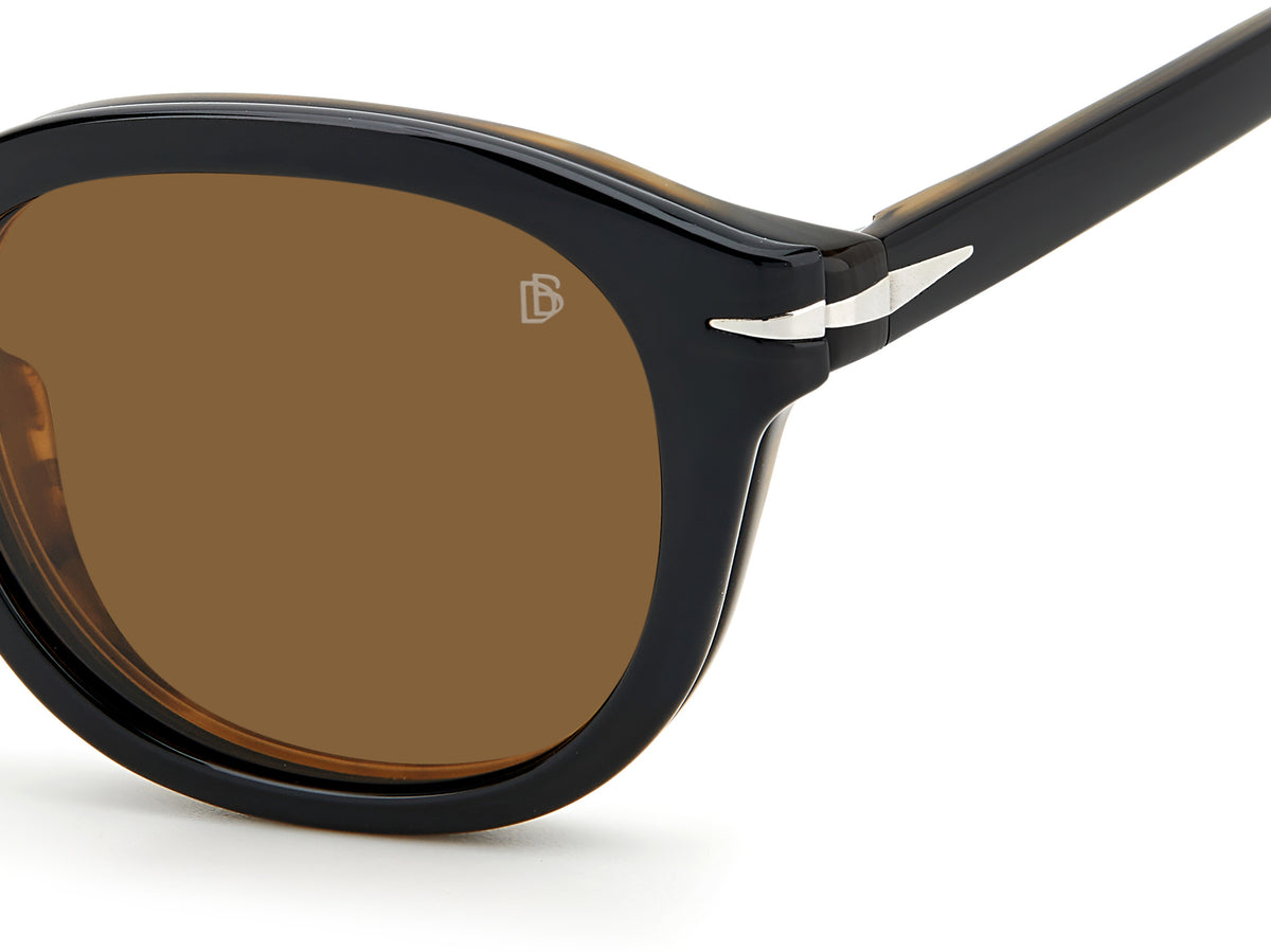David Beckham DB 1080/CS Black Striped Brown/ Bronze Lens Polarised