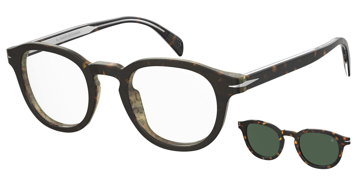 David Beckham DB 1080/CS Havana/ Green Lens Polarised