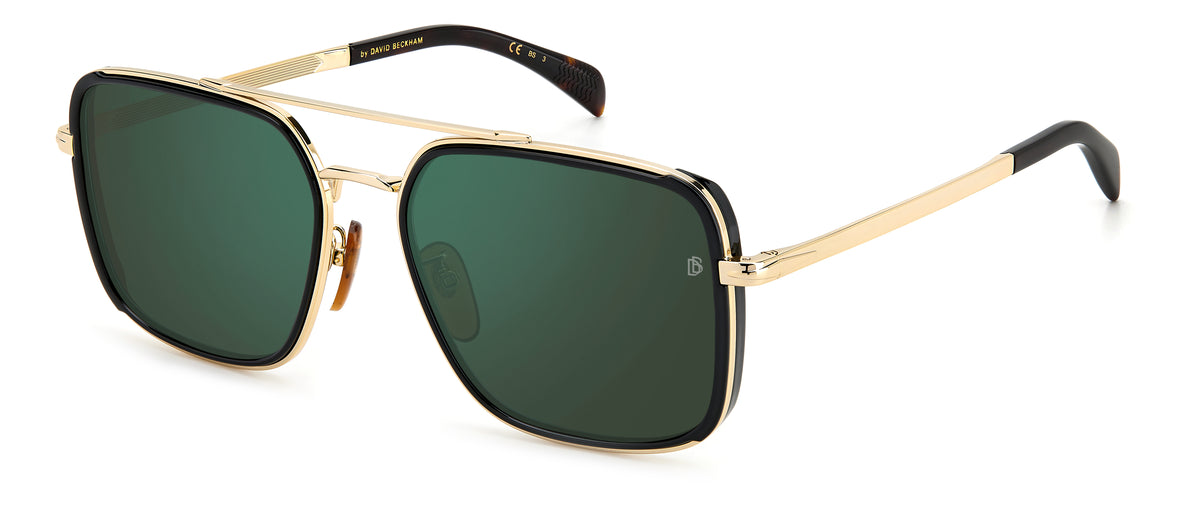 David Beckham DB 7083/G/S Black Gold/ Green Lens 59 / Plastic / Metal