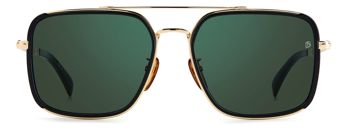 David Beckham DB 7083/G/S Black Gold/ Green Lens 59 / Plastic / Metal