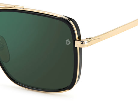 David Beckham DB 7083/G/S Black Gold/ Green Lens 59 / Plastic / Metal