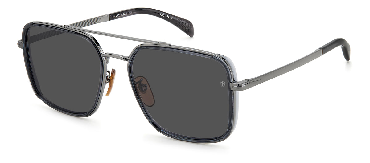 David Beckham DB 7083/G/S Grey Dark Ruthenium/ Grey Lens