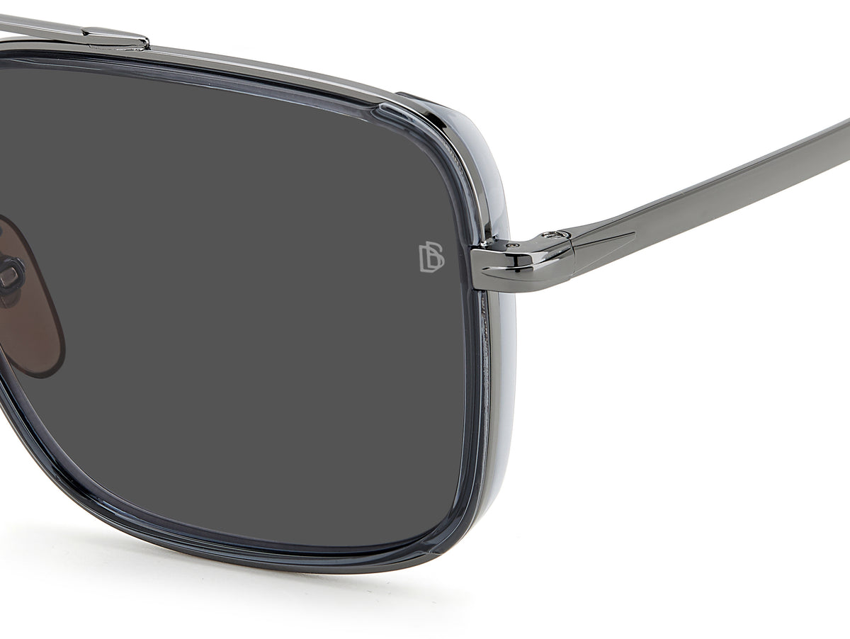 David Beckham DB 7083/G/S Grey Dark Ruthenium/ Grey Lens