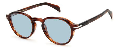 David Beckham DB 7078/S Brown Horn/ Blue Lens