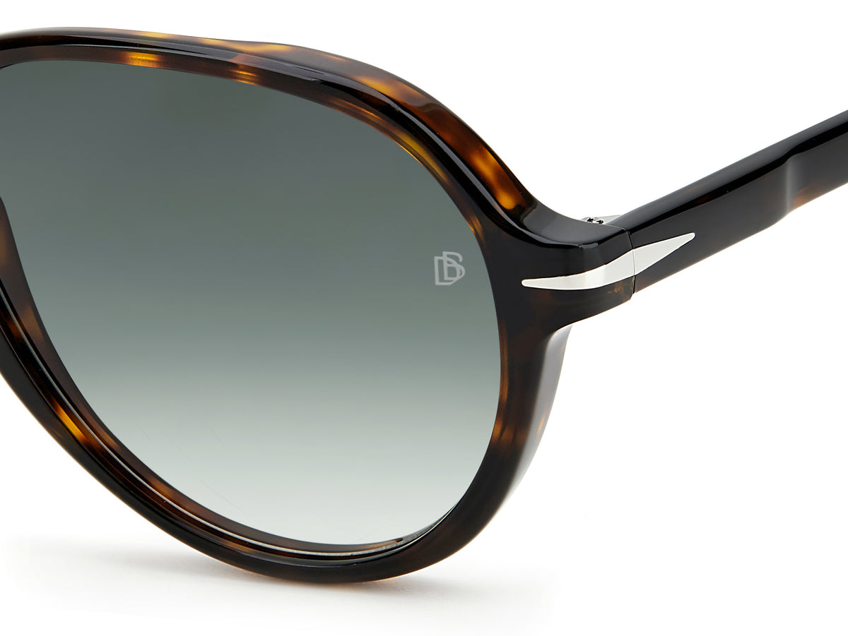 David Beckham DB 7079/S Havana/ Green Lens