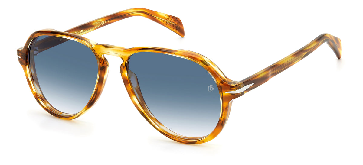 David Beckham DB 7079/S Striped Brown/