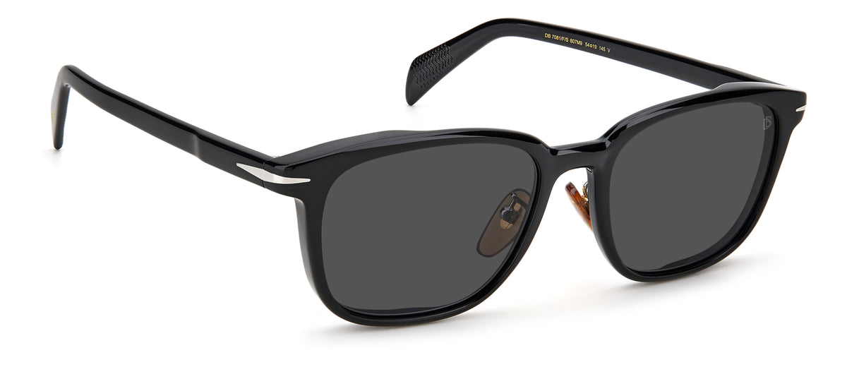 David Beckham DB 7081/F/S Black/ Grey Lens Polarised