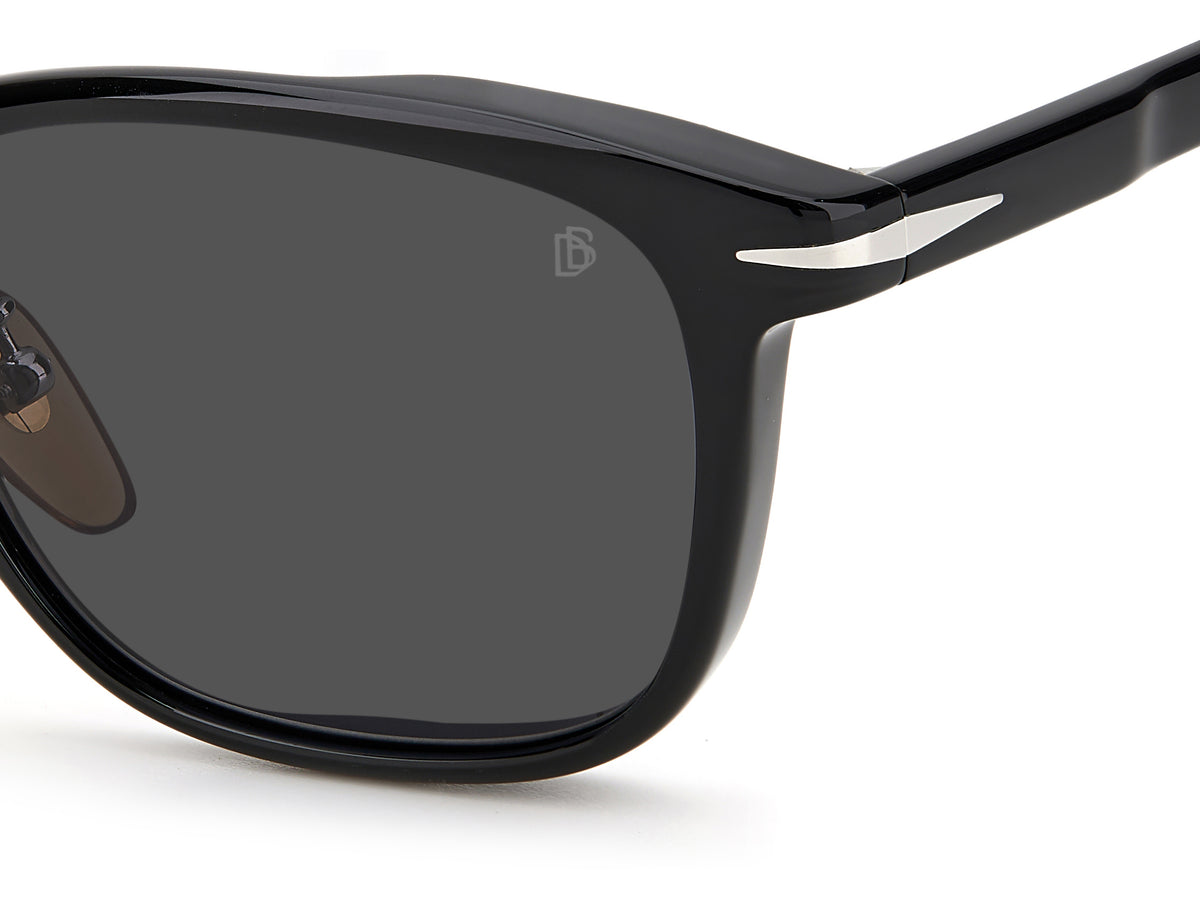 David Beckham DB 7081/F/S Black/ Grey Lens Polarised