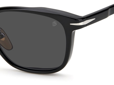 David Beckham DB 7081/F/S Black/ Grey Lens Polarised
