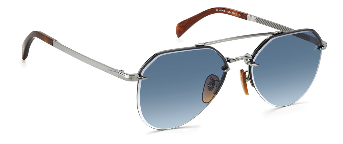 David Beckham DB 1090/G/S 31Z 08 59 Ruthenium Havana / Dark Blue Lenses