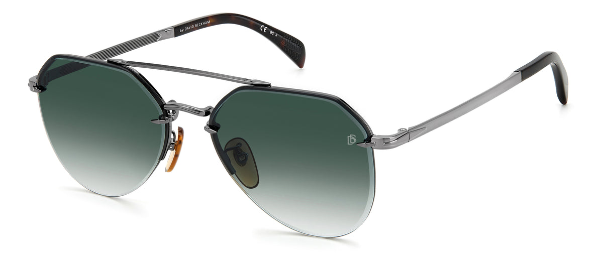 David Beckham DB 1090/G/S Dark Ruthenium Havana/ Green Lens 59 / Plastic / Metal