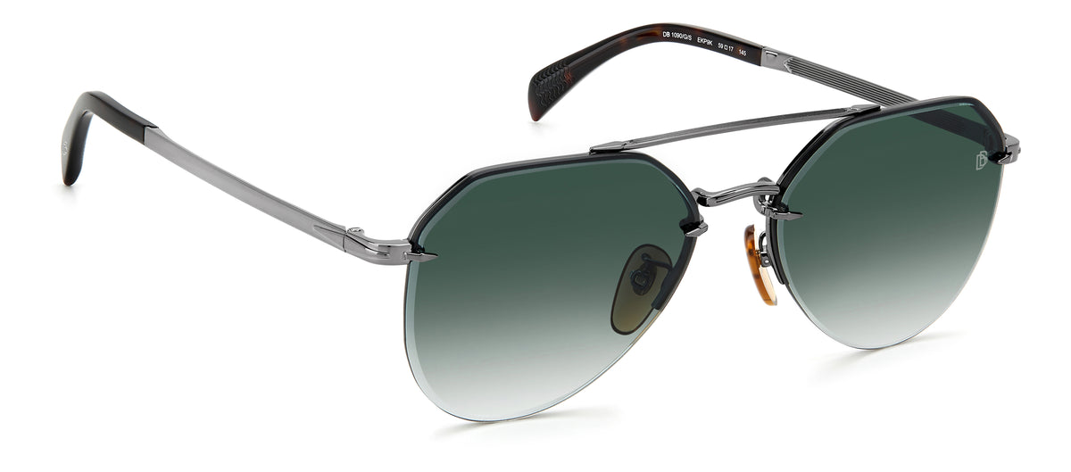 David Beckham DB 1090/G/S Dark Ruthenium Havana/ Green Lens 59 / Plastic / Metal