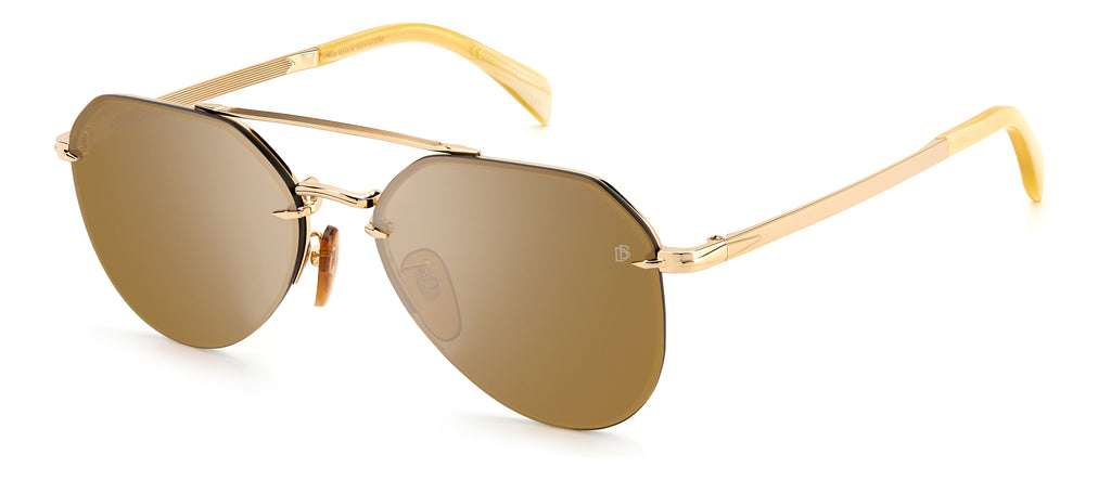 David Beckham DB 1090/G/S Gold Beige Horn/ Silver Lens 59 / Plastic / Metal