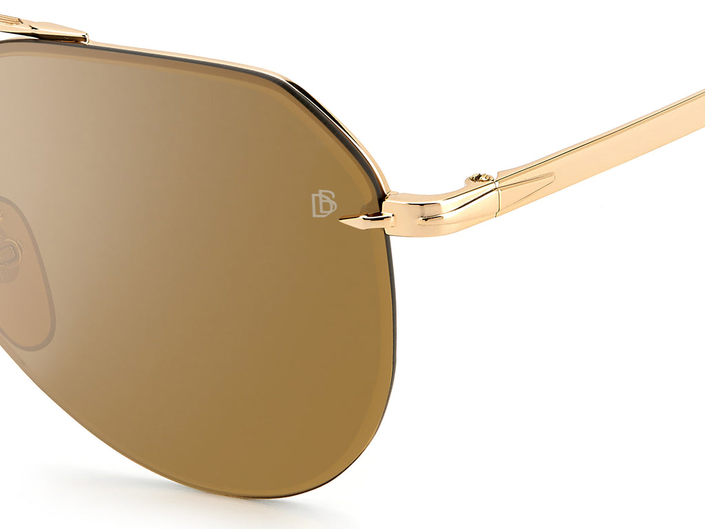 David Beckham Sunglasses DB 1090/G/S Gold Beige Horn/ Silver Lens