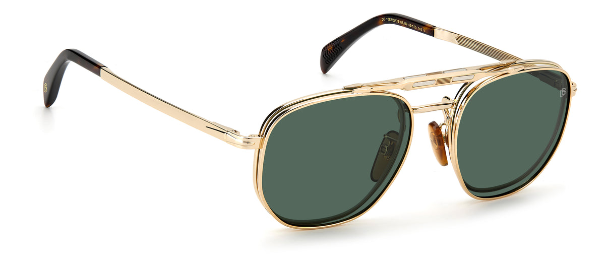 David Beckham DB 1082/G/CS Gold Havana/ Green Lens Polarised