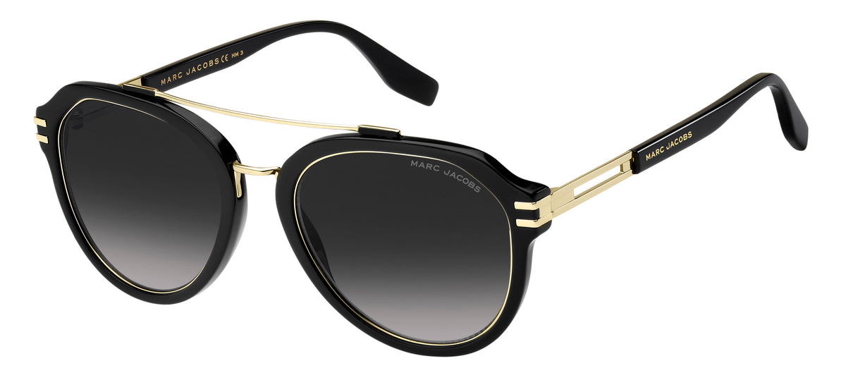 Marc Jacobs MARC 585/S-55-2M2 BLK GOLD 9O DARK GREY SF