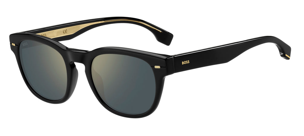 BOSS 1380/S Black/ Gold Mirror