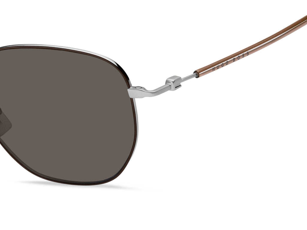 BOSS 1370/S Matte Brown Silver/ Grey
