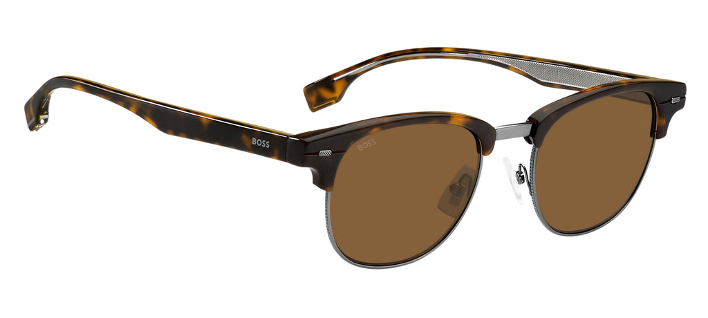 BOSS 1381/S Havana Dark Ruthenium/ Brown 50 / Plastic / Metal