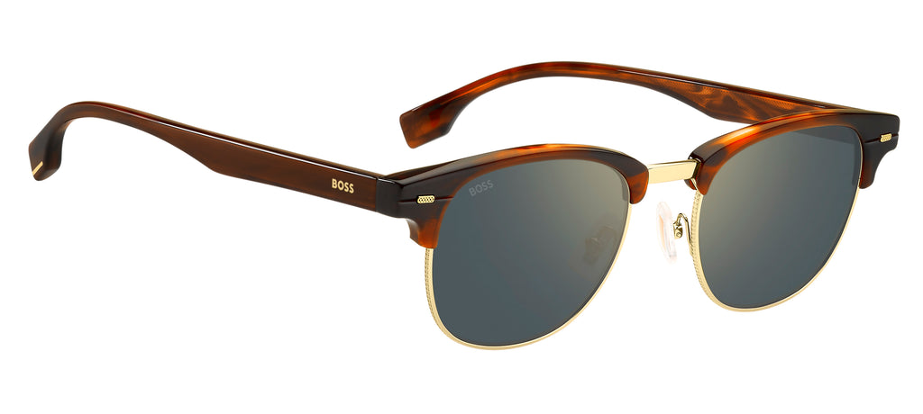 BOSS 1381/S T5U K1 50 Gold Brown Horn 
Gold Mirror Lenses
