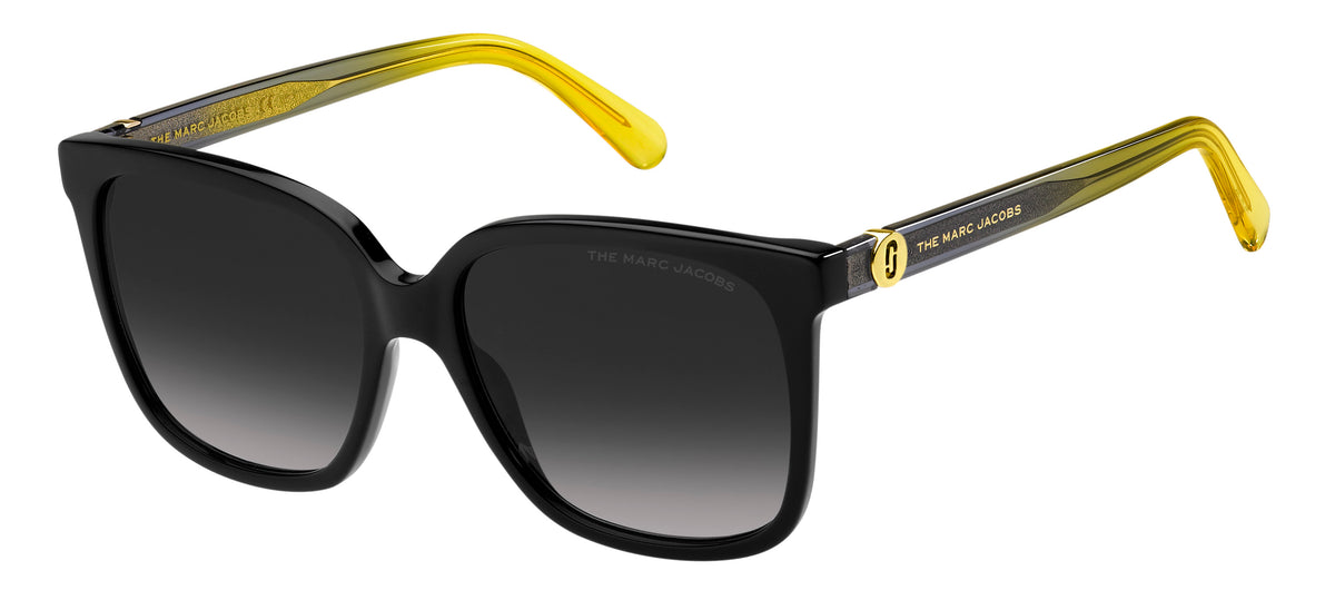 Marc Jacobs MARC 582/S-56-71C BLCK YLLW 9O DARK GREY SF