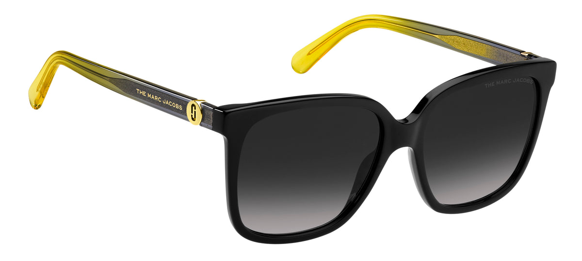 Marc Jacobs MARC 582/S-56-71C BLCK YLLW 9O DARK GREY SF