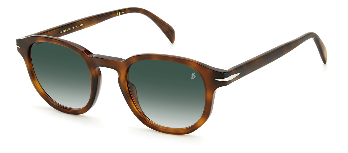 David Beckham DB 1007/S Havana Silver/ Green Lens