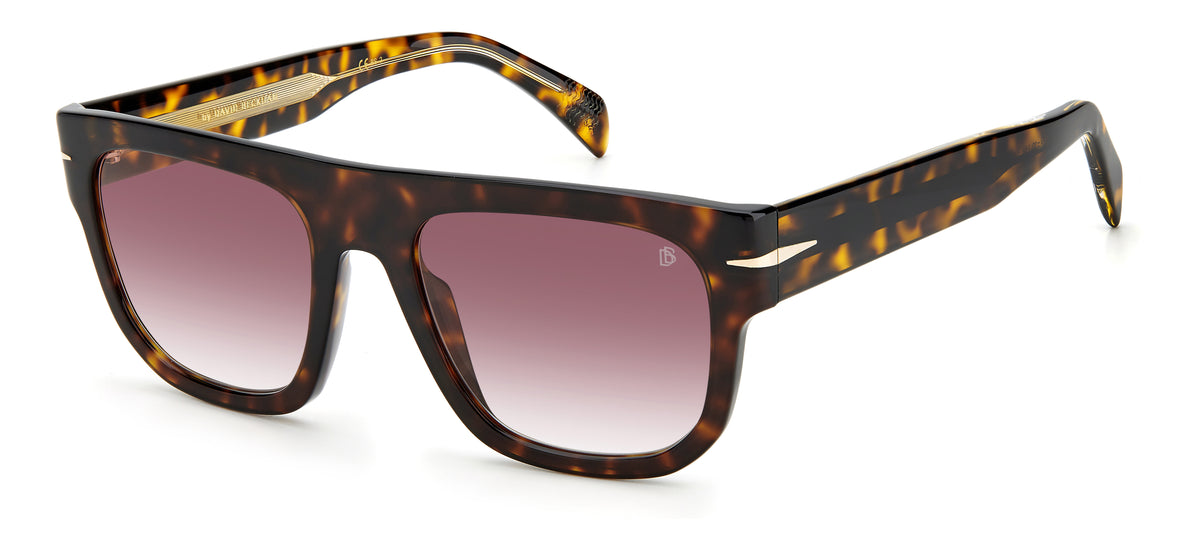 David Beckham DB 7044/S Havana Gold/ Blue Gold Mirror