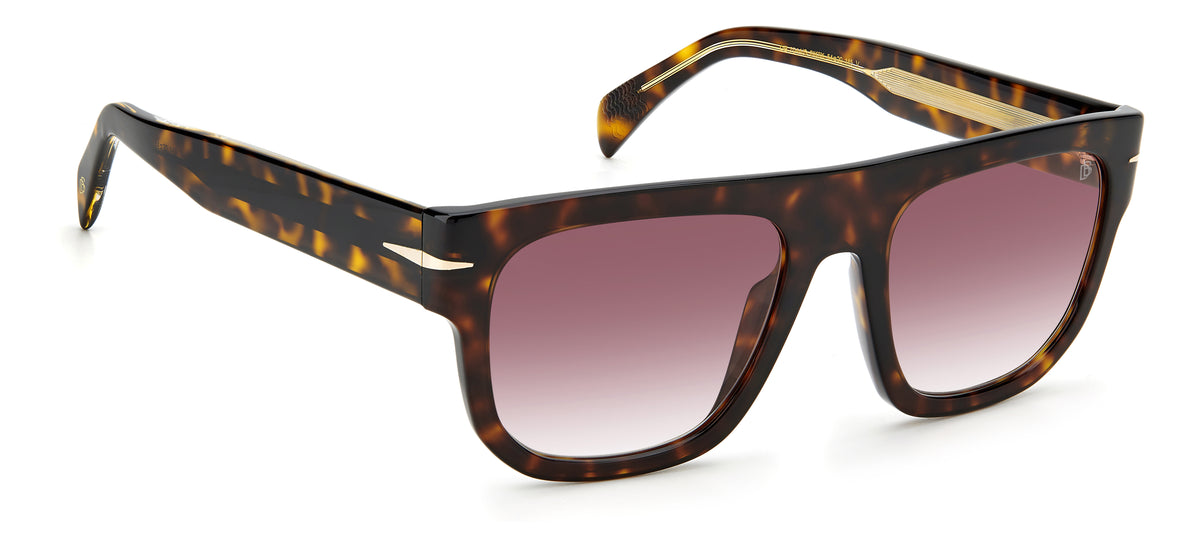 David Beckham DB 7044/S Havana Gold/ Blue Gold Mirror