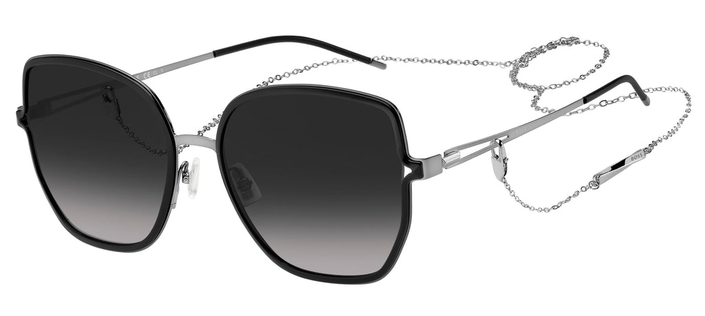 BOSS 1392/S Black Ruthenium/ Dark Grey Shaded 57 / Plastic / Metal