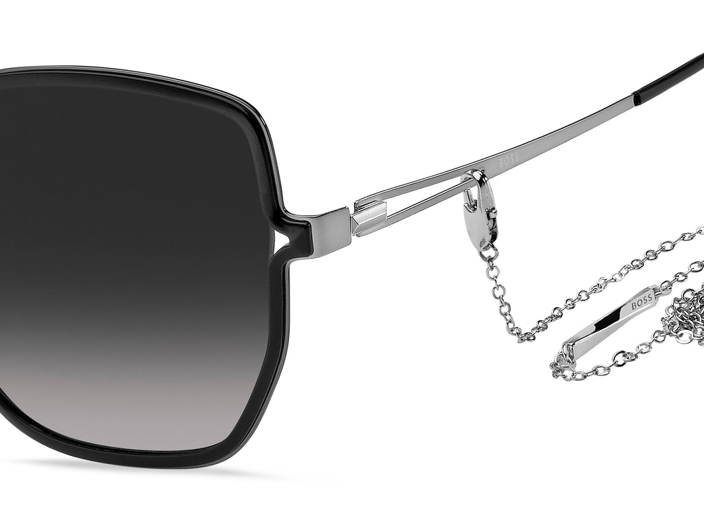 BOSS 1392/S Black Ruthenium/ Dark Grey Shaded 57 / Plastic / Metal