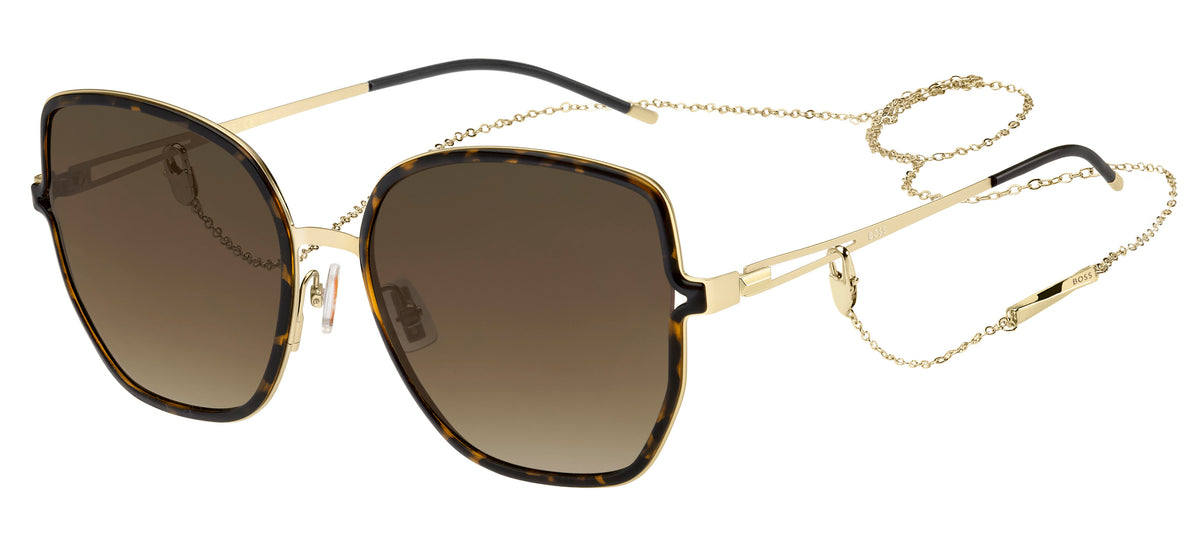 BOSS 1392/S Matte Gold Havana/ Brown Shaded