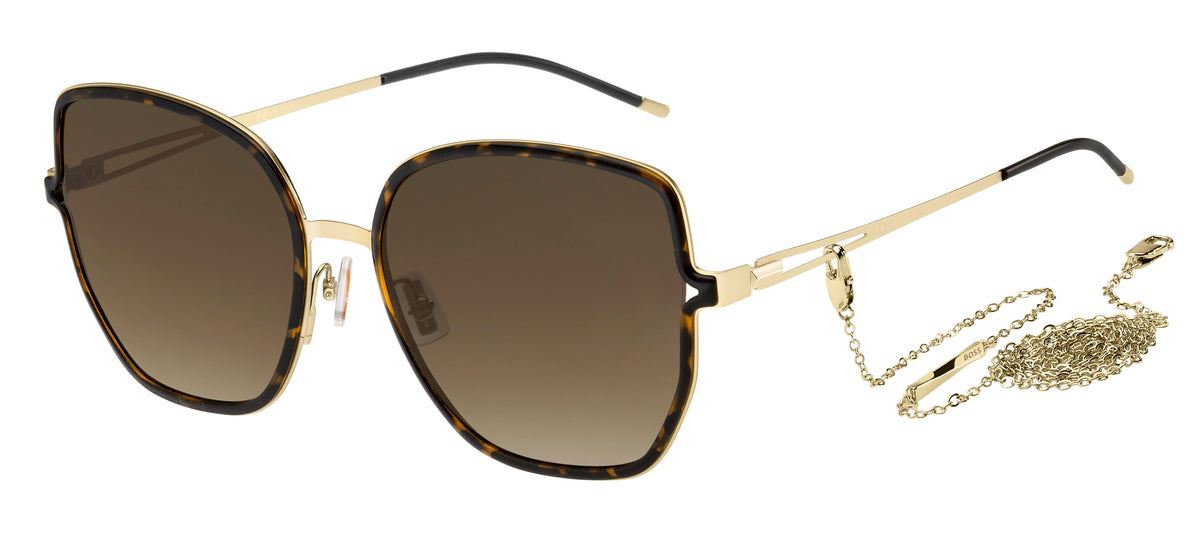 BOSS 1392/S Matte Gold Havana/ Brown Shaded