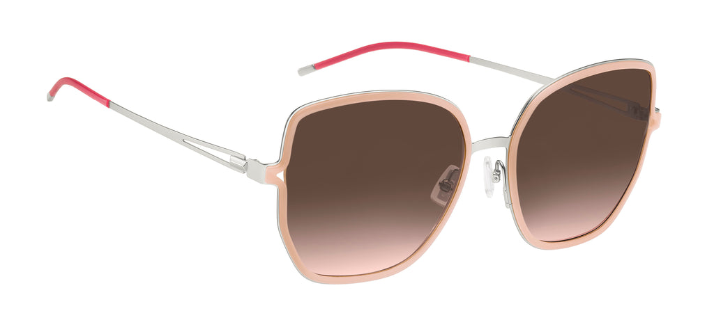 BOSS 1392/S 9FZ M2 57 Nude Palladium 
Brown Pink Lenses