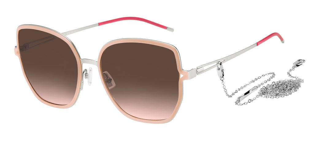 BOSS 1392/S 9FZ M2 57 Nude Palladium 
Brown Pink Lenses