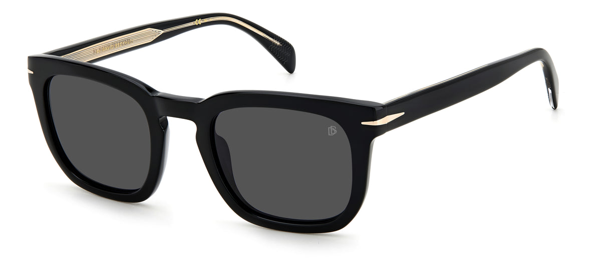 David Beckham DB 7076/S Black/ Grey Lens