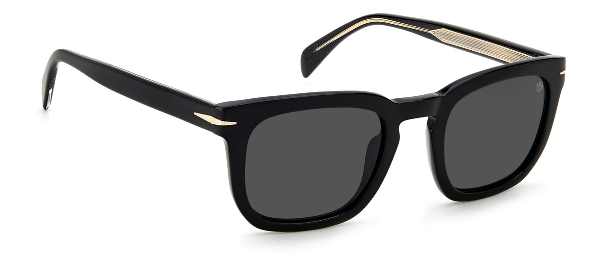 David Beckham DB 7076/S Black/ Grey Lens