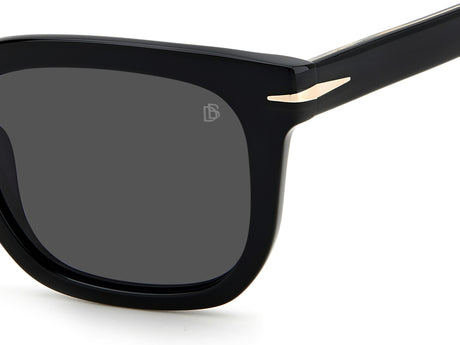 David Beckham DB 7076/S Black/ Grey Lens