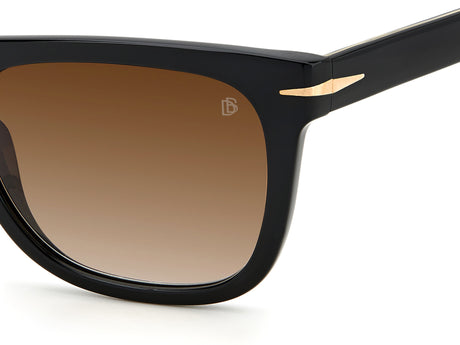 David Beckham DB 7077/S Black/ Brown Lens