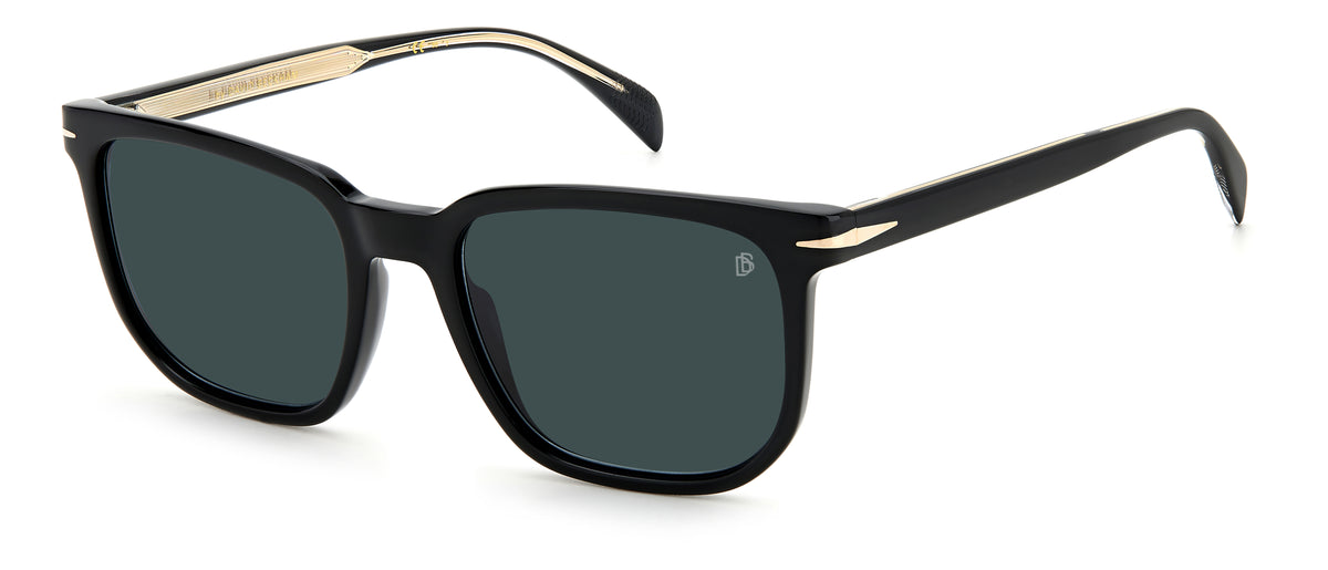 David Beckham DB 1076/S Black/ Blue Lens