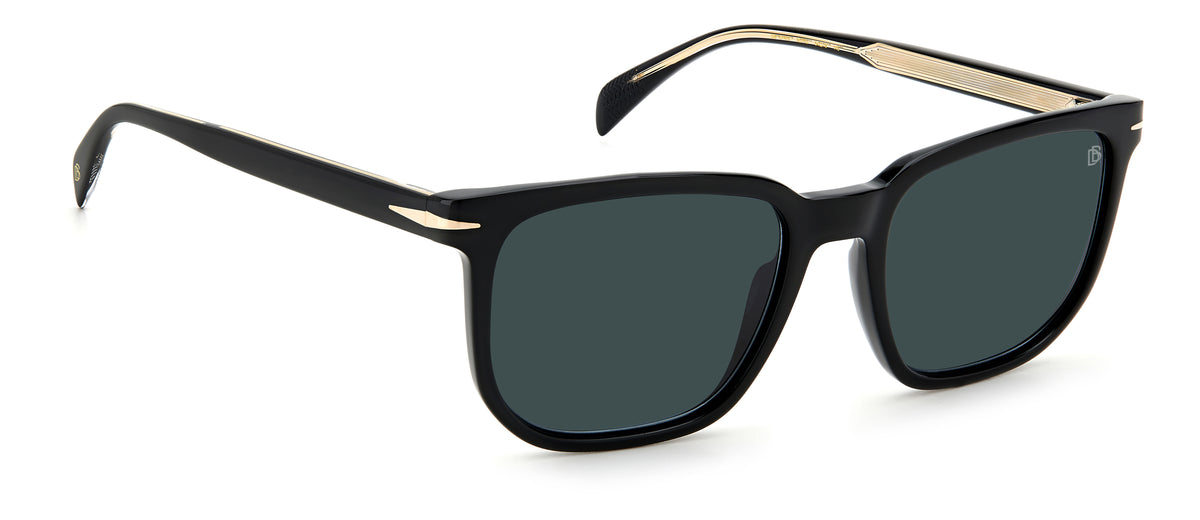 David Beckham DB 1076/S Black/ Blue Lens