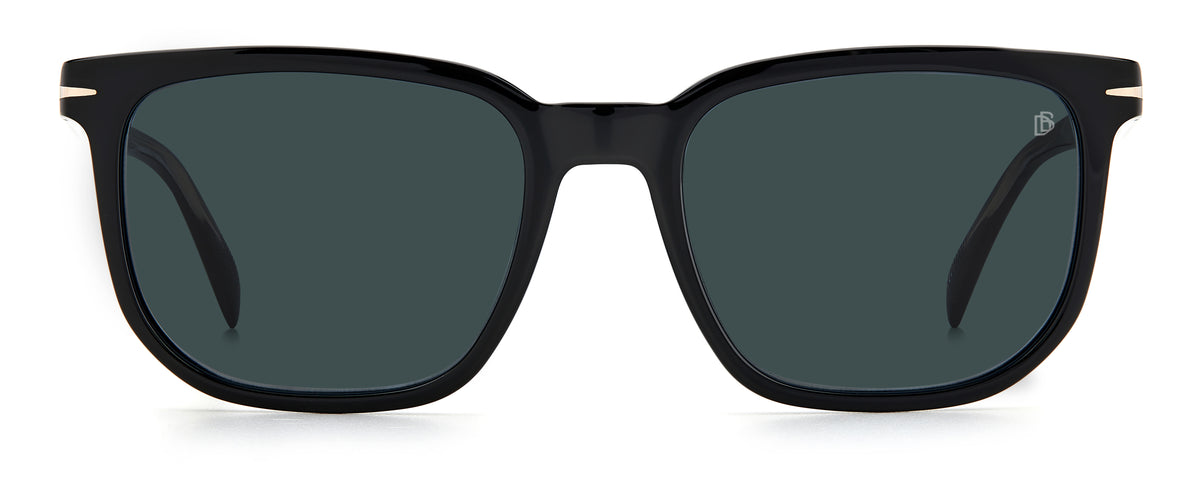 David Beckham DB 1076/S Black/ Blue Lens