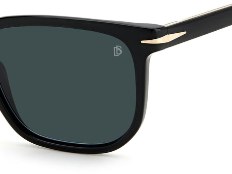 David Beckham DB 1076/S Black/ Blue Lens