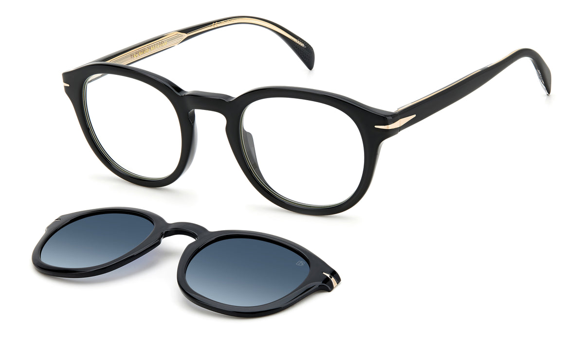 David Beckham DB 1080/CS Black Gold/ Blue Lens Polarised