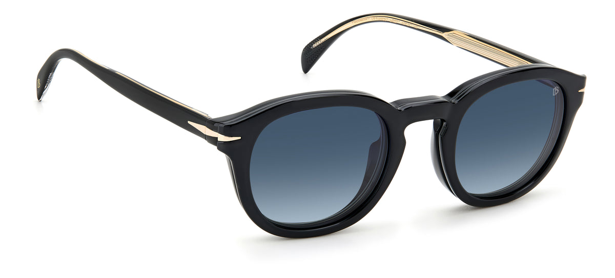 David Beckham DB 1080/CS Black Gold/ Blue Lens Polarised