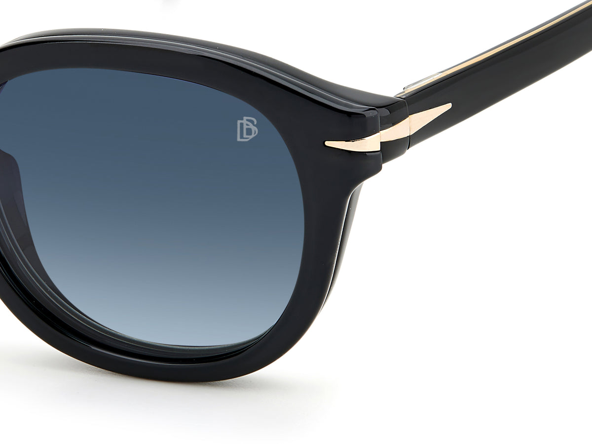 David Beckham DB 1080/CS Black Gold/ Blue Lens Polarised