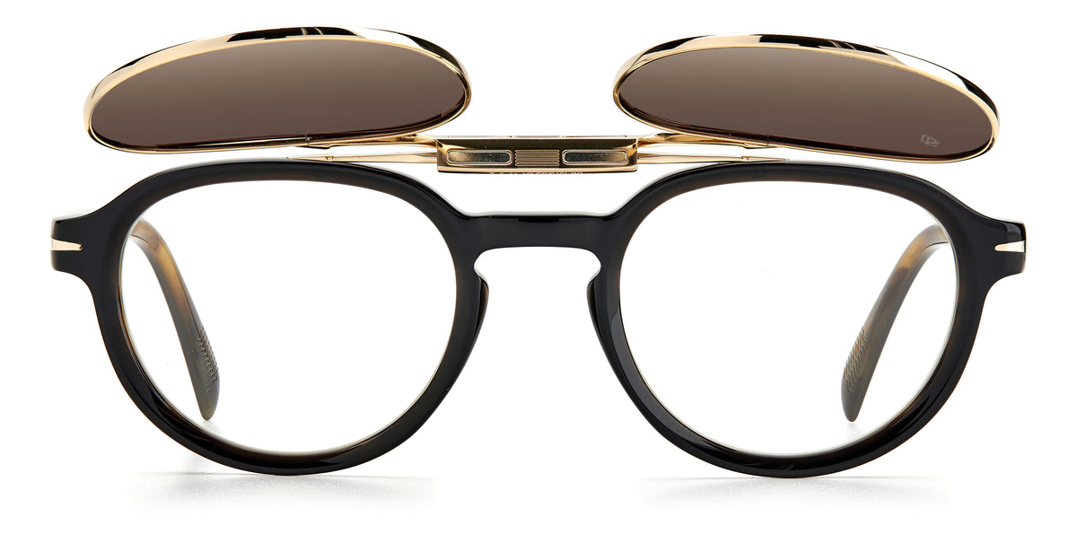 David Beckham DB 1075/CS Black Striped Brown/ Brown Lens Polarised