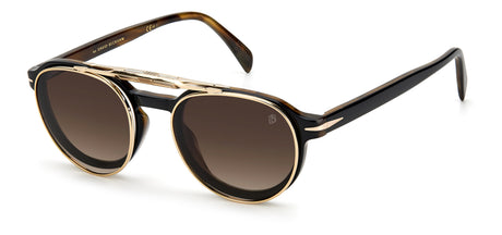 David Beckham DB 1075/CS Black Striped Brown/ Brown Lens Polarised