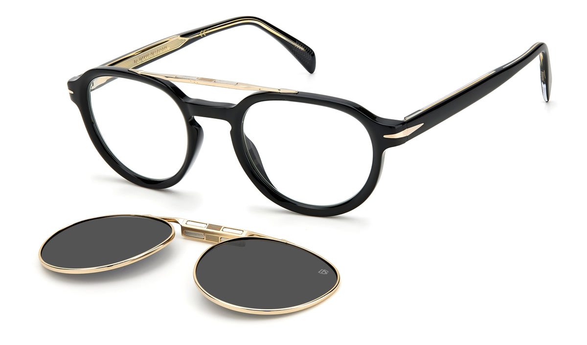 David Beckham DB 1075/CS Black Gold/ Grey Lens Polarised